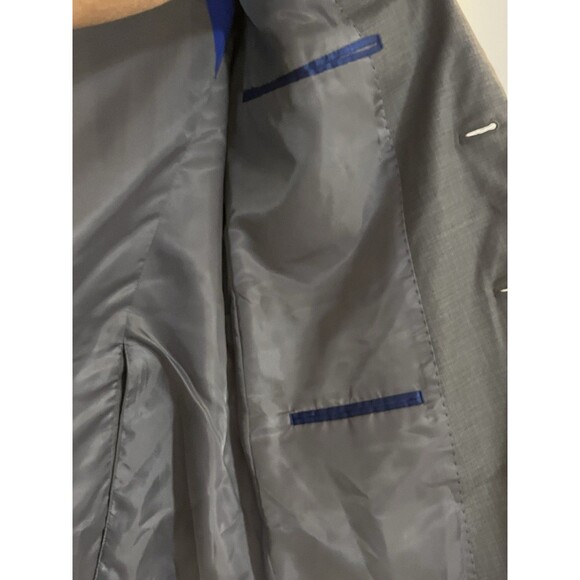 Kenneth Cole Reaction, Men's Blazer Sport Coat Size 40R, Dark Gray Techni-Cole - Picture 7 of 13